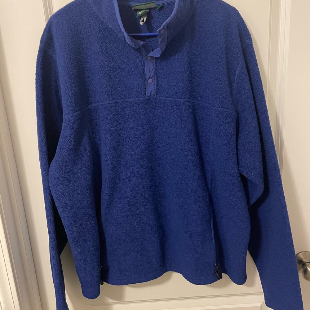 L.L. Bean Navy Fleece Jacket